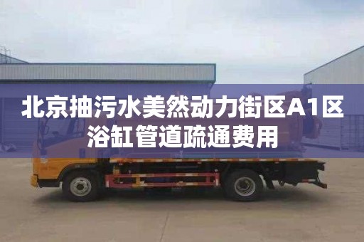 北京抽污水美然动力街区A1区浴缸管道疏通费用