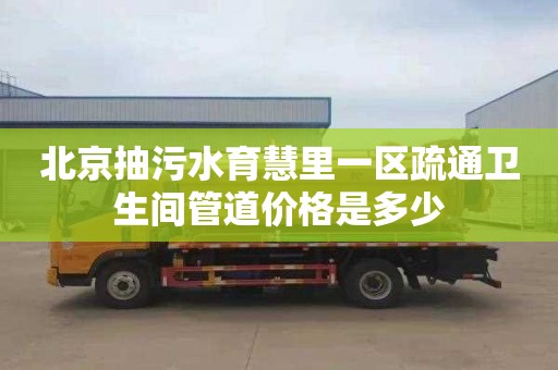 北京抽污水育慧里一区疏通卫生间管道价格是多少