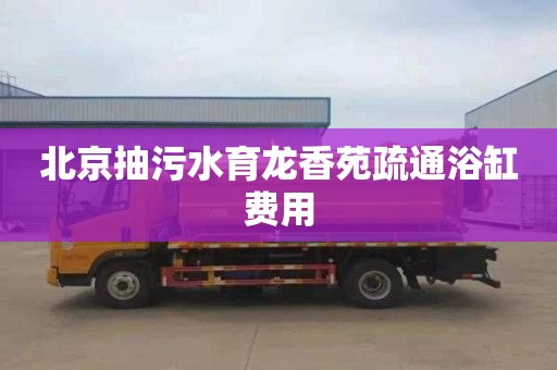 北京抽污水育龙香苑疏通浴缸费用