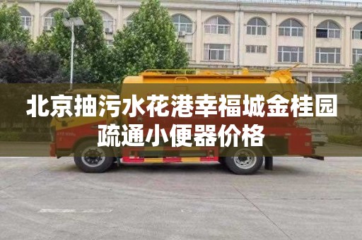 北京抽污水花港幸福城金桂园疏通小便器价格