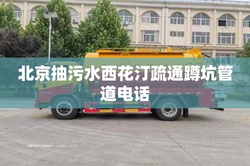 北京抽污水西花汀疏通蹲坑管道电话