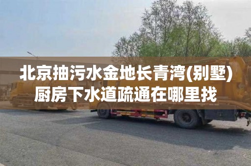 北京抽污水金地长青湾(别墅)厨房下水道疏通在哪里找