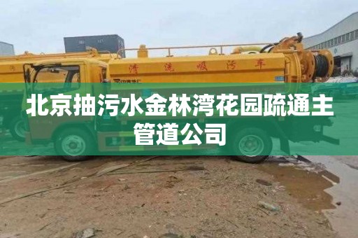 北京抽污水金林湾花园疏通主管道公司