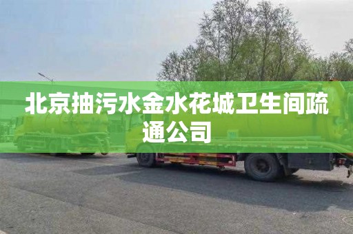北京抽污水金水花城卫生间疏通公司