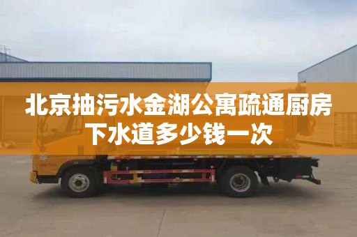 北京抽污水金湖公寓疏通厨房下水道多少钱一次