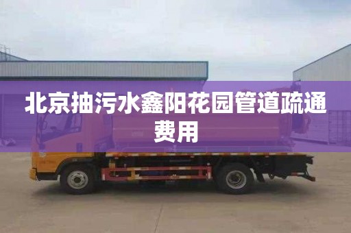 北京抽污水鑫阳花园管道疏通费用