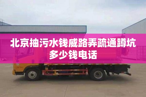 北京抽污水钱威路弄疏通蹲坑多少钱电话