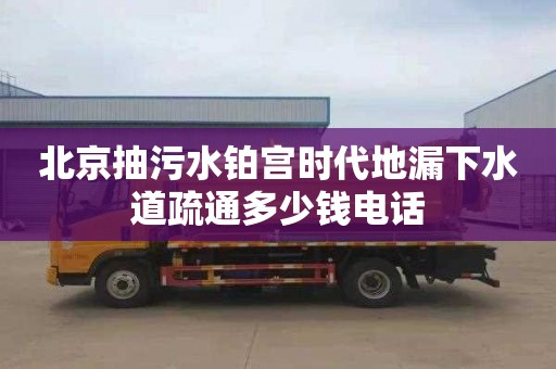 北京抽污水铂宫时代地漏下水道疏通多少钱电话