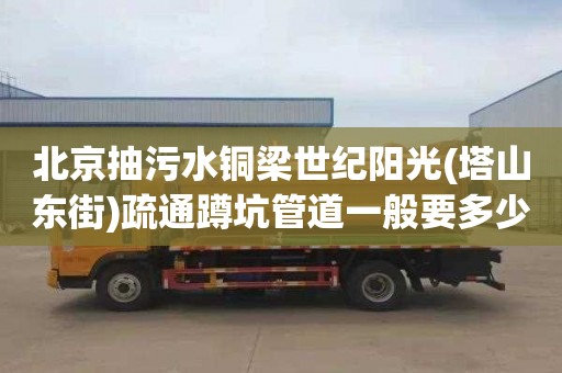 北京抽污水铜梁世纪阳光(塔山东街)疏通蹲坑管道一般要多少钱