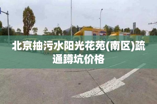 北京抽污水阳光花苑(南区)疏通蹲坑价格