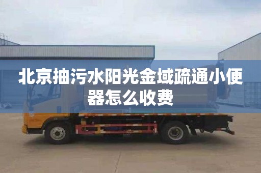 北京抽污水阳光金域疏通小便器怎么收费