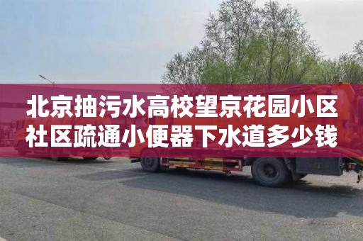 北京抽污水高校望京花园小区社区疏通小便器下水道多少钱