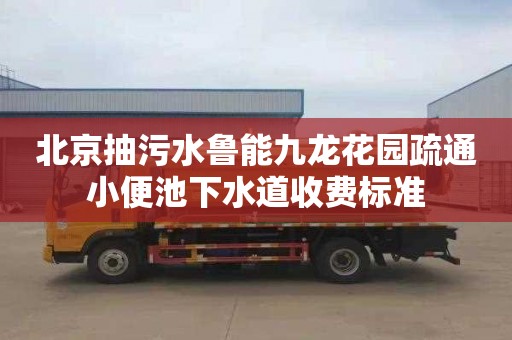 北京抽污水鲁能九龙花园疏通小便池下水道收费标准