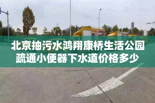 北京抽污水鸿翔康桥生活公园疏通小便器下水道价格多少