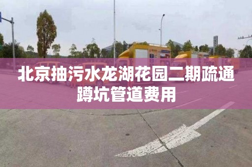 北京抽污水龙湖花园二期疏通蹲坑管道费用