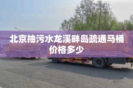 北京抽污水龙溪畔岛疏通马桶价格多少
