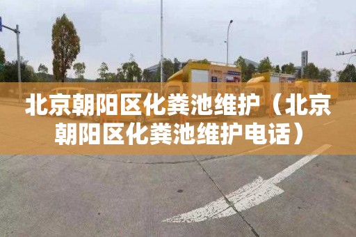 北京朝阳区化粪池维护（北京朝阳区化粪池维护电话）