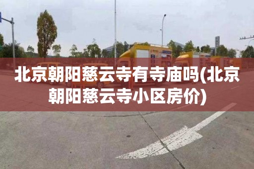 北京朝阳慈云寺有寺庙吗(北京朝阳慈云寺小区房价)