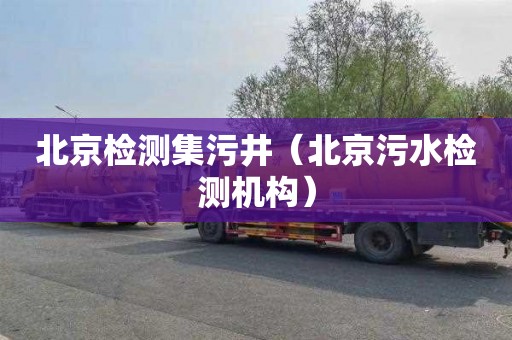 北京检测集污井（北京污水检测机构）