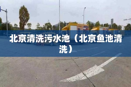 北京清洗污水池（北京鱼池清洗）