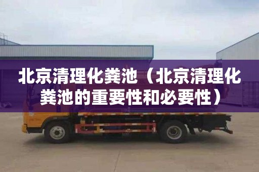 北京清理化粪池（北京清理化粪池的重要性和必要性）