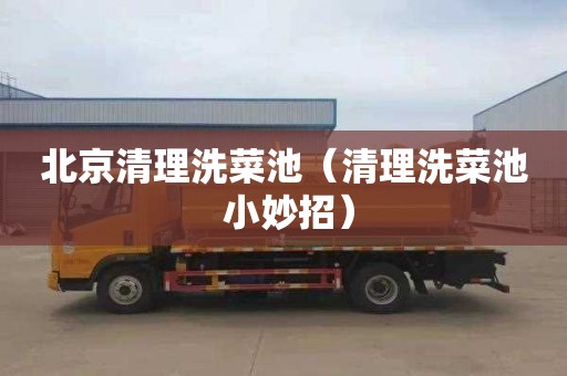 北京清理洗菜池（清理洗菜池 小妙招）
