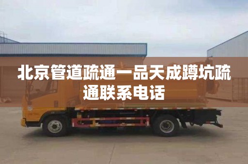 北京管道疏通一品天成蹲坑疏通联系电话