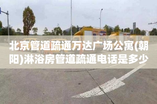 北京管道疏通万达广场公寓(朝阳)淋浴房管道疏通电话是多少