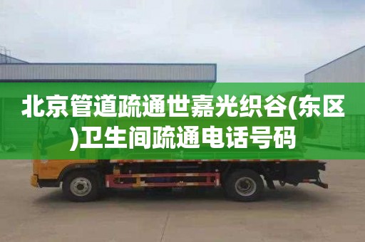 北京管道疏通世嘉光织谷(东区)卫生间疏通电话号码