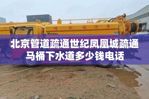 北京管道疏通世纪凤凰城疏通马桶下水道多少钱电话