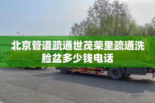 北京管道疏通世茂荣里疏通洗脸盆多少钱电话
