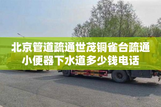 北京管道疏通世茂铜雀台疏通小便器下水道多少钱电话