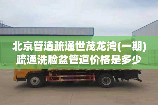 北京管道疏通世茂龙湾(一期)疏通洗脸盆管道价格是多少