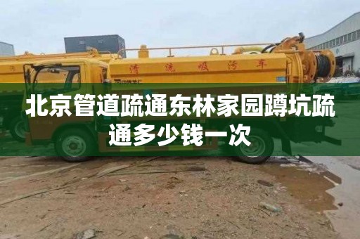北京管道疏通东林家园蹲坑疏通多少钱一次