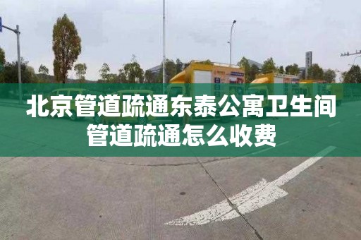 北京管道疏通东泰公寓卫生间管道疏通怎么收费