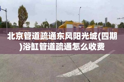 北京管道疏通东风阳光城(四期)浴缸管道疏通怎么收费