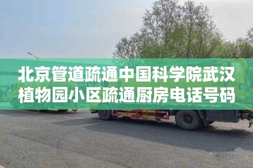 北京管道疏通中国科学院武汉植物园小区疏通厨房电话号码