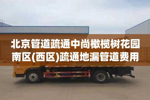 北京管道疏通中尚橄榄树花园南区(西区)疏通地漏管道费用