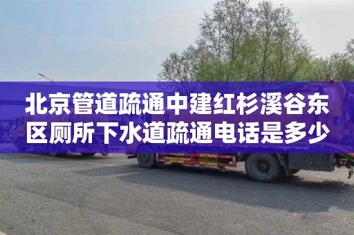 北京管道疏通中建红杉溪谷东区厕所下水道疏通电话是多少