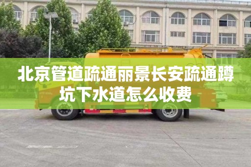 北京管道疏通丽景长安疏通蹲坑下水道怎么收费