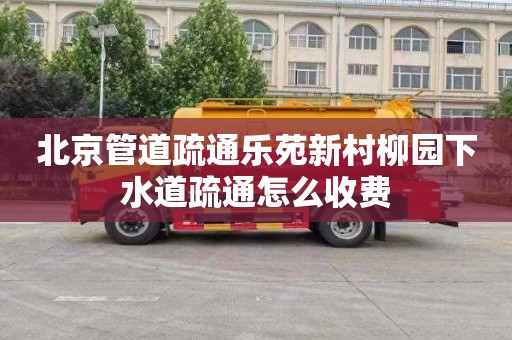 北京管道疏通乐苑新村柳园下水道疏通怎么收费