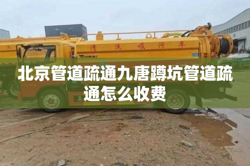北京管道疏通九唐蹲坑管道疏通怎么收费