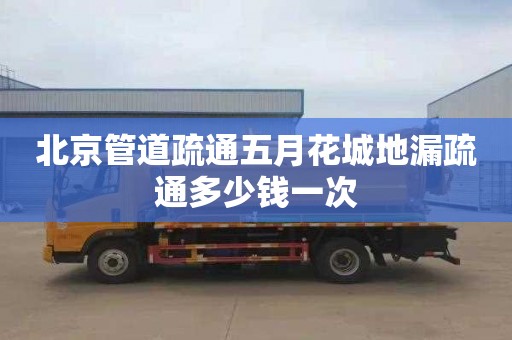 北京管道疏通五月花城地漏疏通多少钱一次