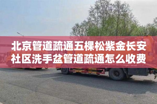 北京管道疏通五棵松紫金长安社区洗手盆管道疏通怎么收费