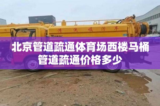 北京管道疏通体育场西楼马桶管道疏通价格多少