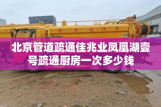 北京管道疏通佳兆业凤凰湖壹号疏通厨房一次多少钱