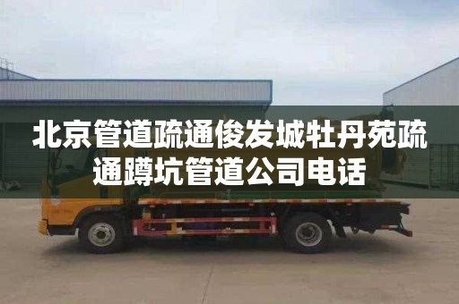 北京管道疏通俊发城牡丹苑疏通蹲坑管道公司电话