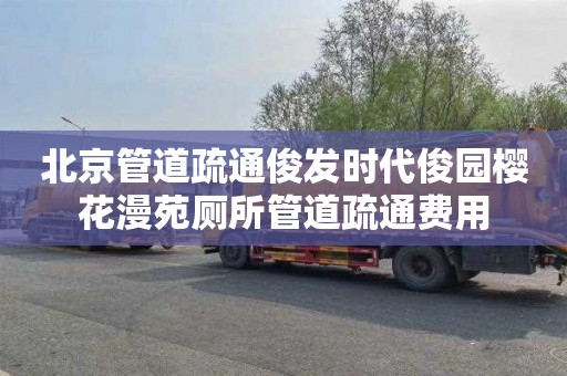 北京管道疏通俊发时代俊园樱花漫苑厕所管道疏通费用