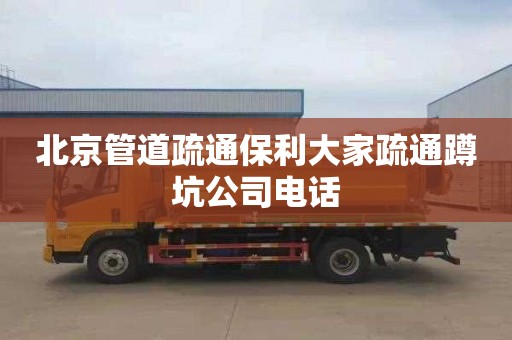 北京管道疏通保利大家疏通蹲坑公司电话