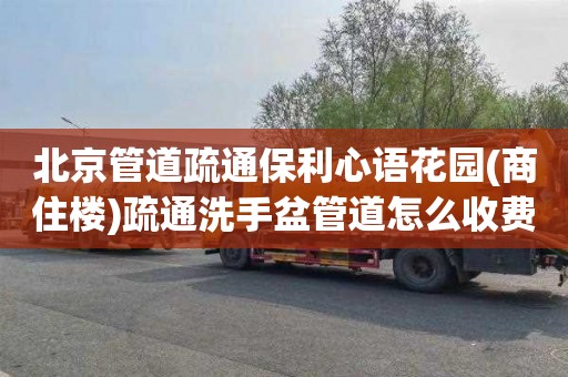 北京管道疏通保利心语花园(商住楼)疏通洗手盆管道怎么收费